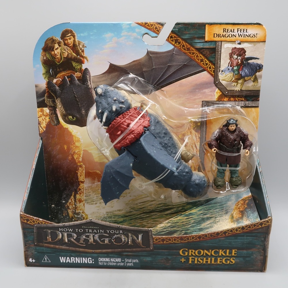 How To Train Your Dragon Gronckle & Fishlegs Action Figure Set